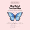 Big Bold Butterflies (2) Big Bold Butterflies — Easy Coloring Book for Adults & Seniors with Bold Designs and Thick Outlines
