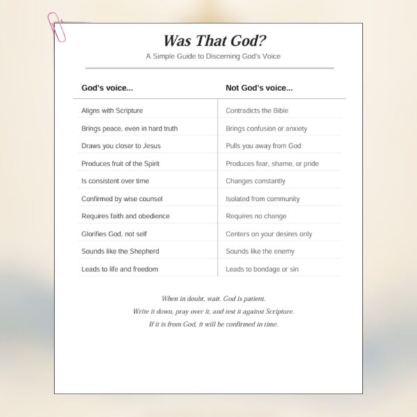 Listening for His Voice — 90-Day Guided Journal for Hearing God Through Scripture and Prayer