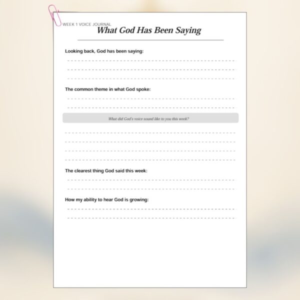 Listening for His Voice — 90-Day Guided Journal for Hearing God Through Scripture and Prayer