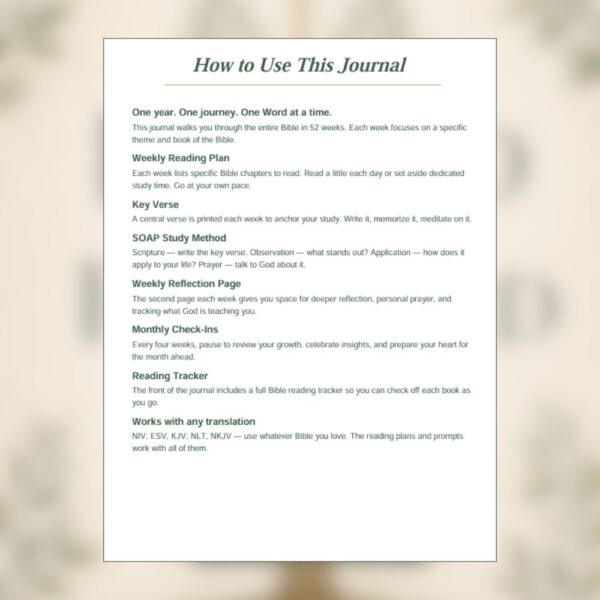 Faith Walk Journals - Rooted in His Word — 52-Week Bible Reading & Reflection Journal for Women (3) Rooted in His Word — 52-Week Bible Reading & Reflection Journal for Women