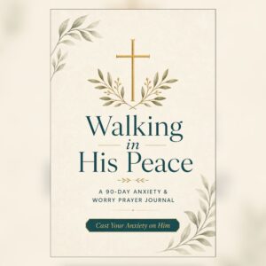 Faith Walk Journals - Walking in His Peace — 90-Day Anxiety Prayer Journal for Christian Women Walking in His Peace — 90-Day Anxiety Prayer Journal for Christian Women